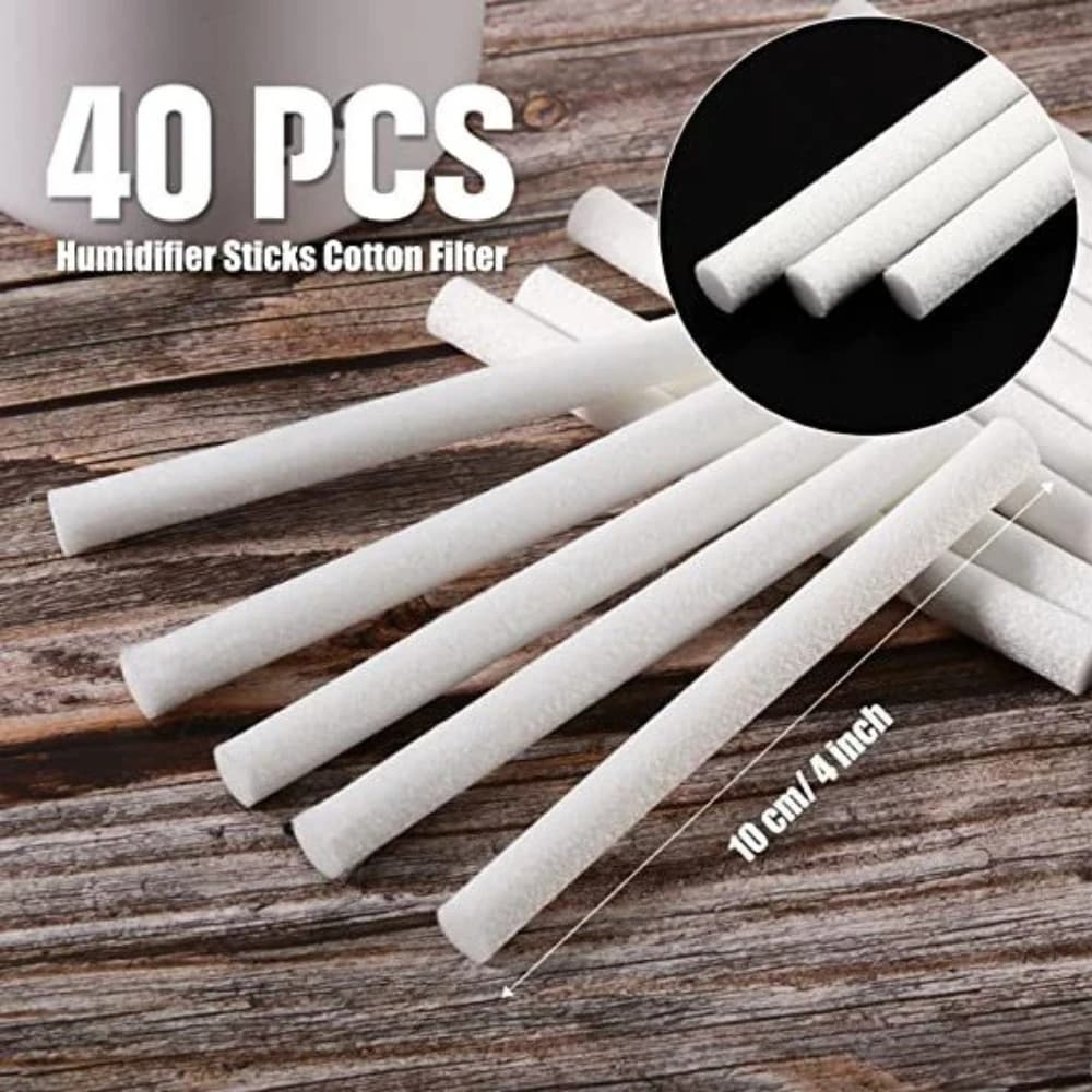Bastoncini Filtro di Ricambio per Umidificatori, Stoppini di Ricambio per Diffusori di Aroma, Bacchette per Fragranze Domestiche, Umidificatori Portatili USB