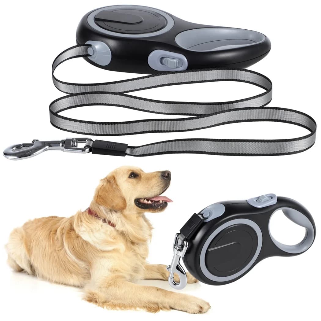 Piombo per cani estensibile Piombo per cani arrotolabile Piombo extra lungo per animali domestici Piombo per cani con pulsante di bloccaggio Piombo di fascia alta per cani di taglia media
