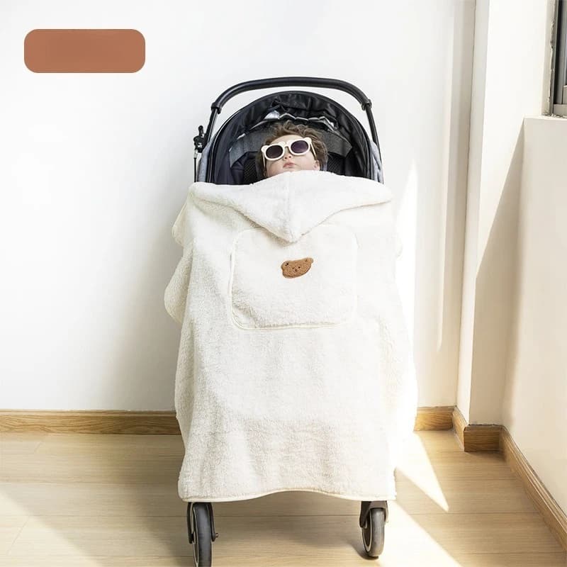 Coperta per copertura antivento per passeggino per neonati Coperta per marsupio calda per autunno e inverno Coperta per mantello ispessita per esterni