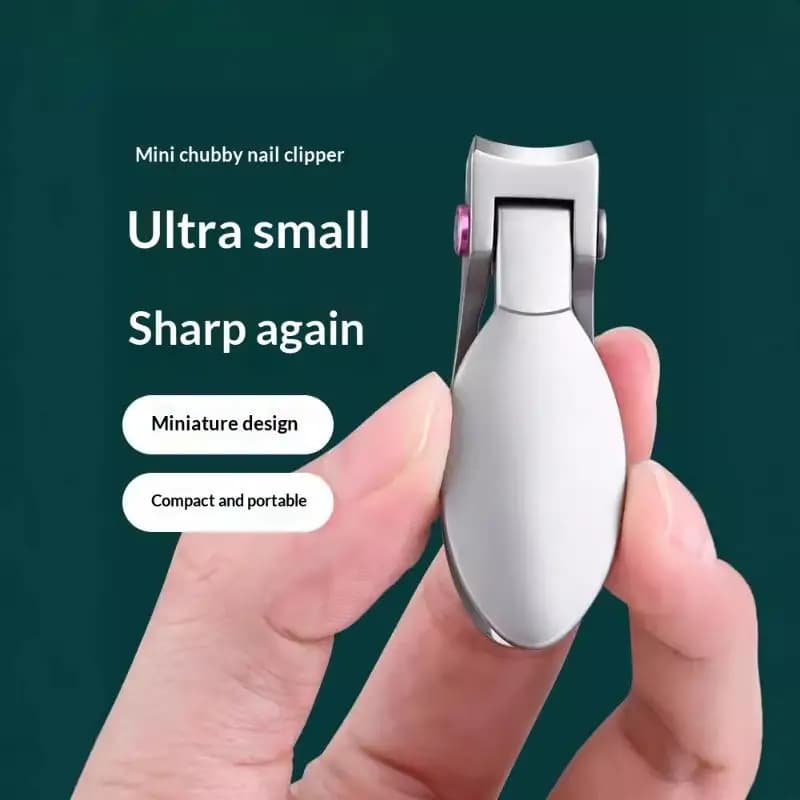 Precision Stainless Steel Nail Clippers, Anti-Splash Large Opening Nail Cutter, Special Nail Scissors For Elderly With Thick Nai