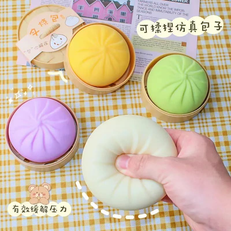 Divertenti Palline Antistress a Forma di Raviolo, Giocattoli Riutilizzabili a Bassa Resilienza, Ornamenti a Forma di Pallina di Pasta, Decorazioni per Casa e Scrivania, Regali