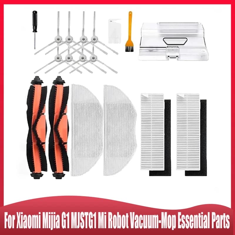 Per Xiaomi Mijia G1 MJSTG1 Mi Robot Aspirapolvere-Mop Parti Essenziali, Spazzola Laterale Principale Filtro Hepa Mop Scatola Della Polvere Parti di Riempimento