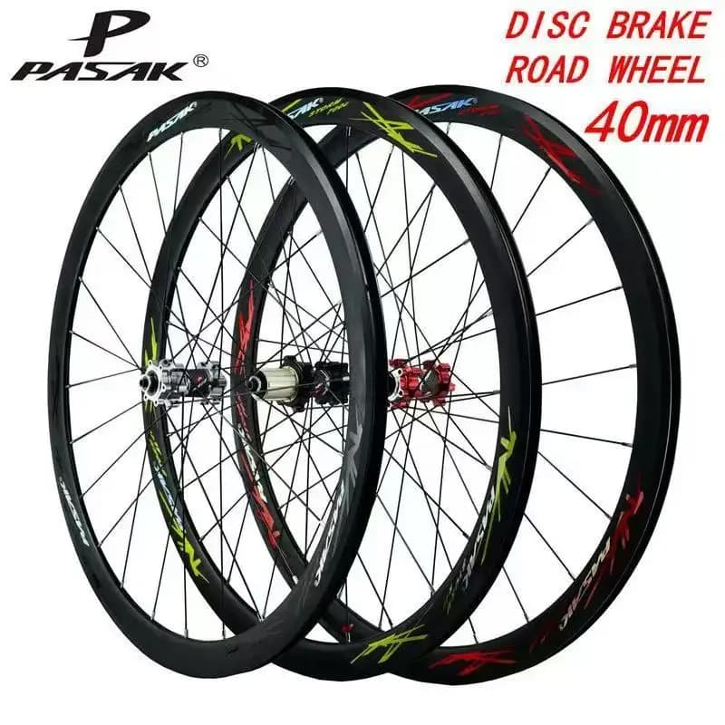 Set di ruote per bicicletta da strada con freno a disco 700C ruota per freno a disco da strada fuoristrada V freno C freno da 29 pollici trazione dritta 40MM