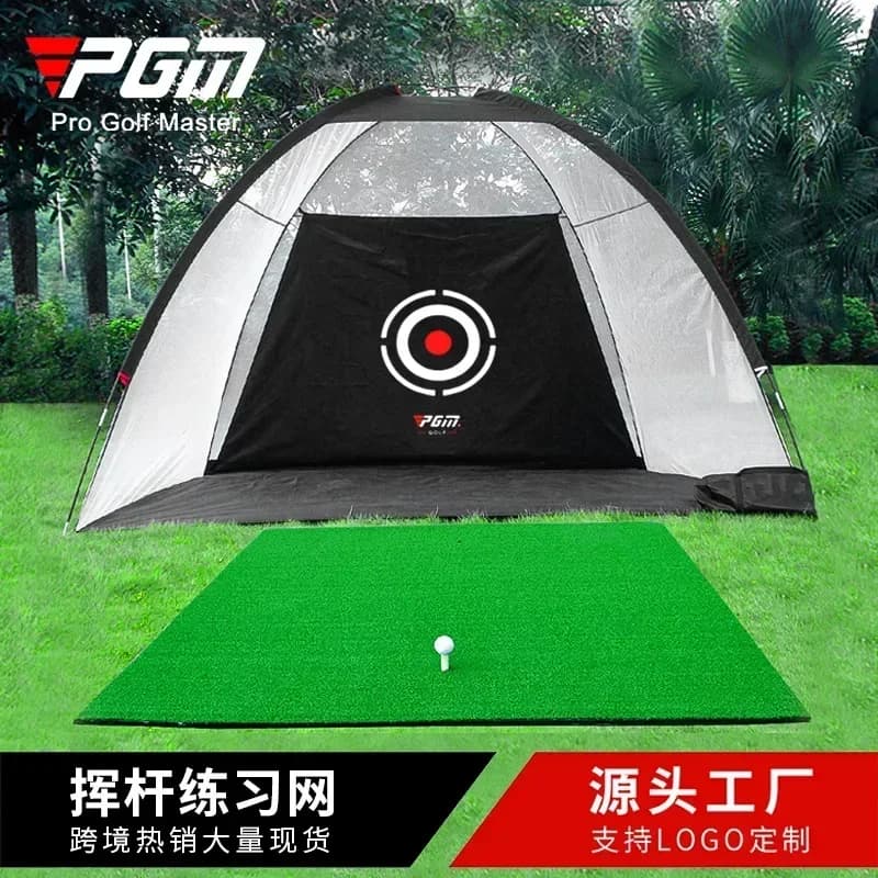 PGM Golf Practice Net Indoor Practice Net Golf Strike Cage Portable Golf