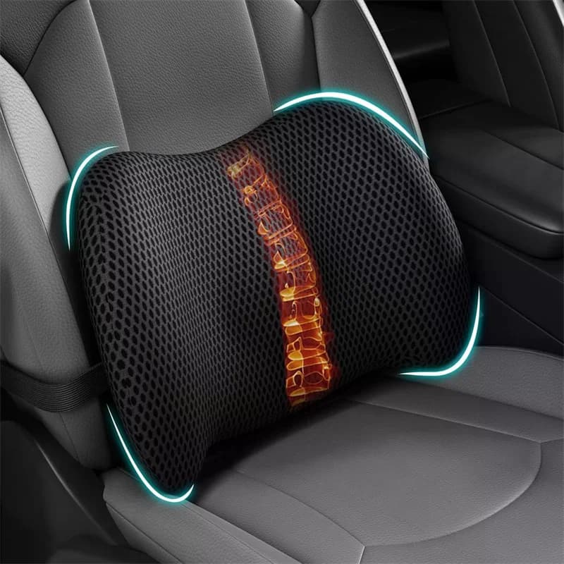 Cuscino di supporto lombare per sedia da ufficio, sollievo dal dolore lombare dell'auto, memory foam