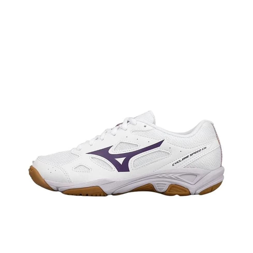 Mizuno Cyclone Speed CN Comfortable Low top Volleyball Shoes Unisex White Purple V1GA218135