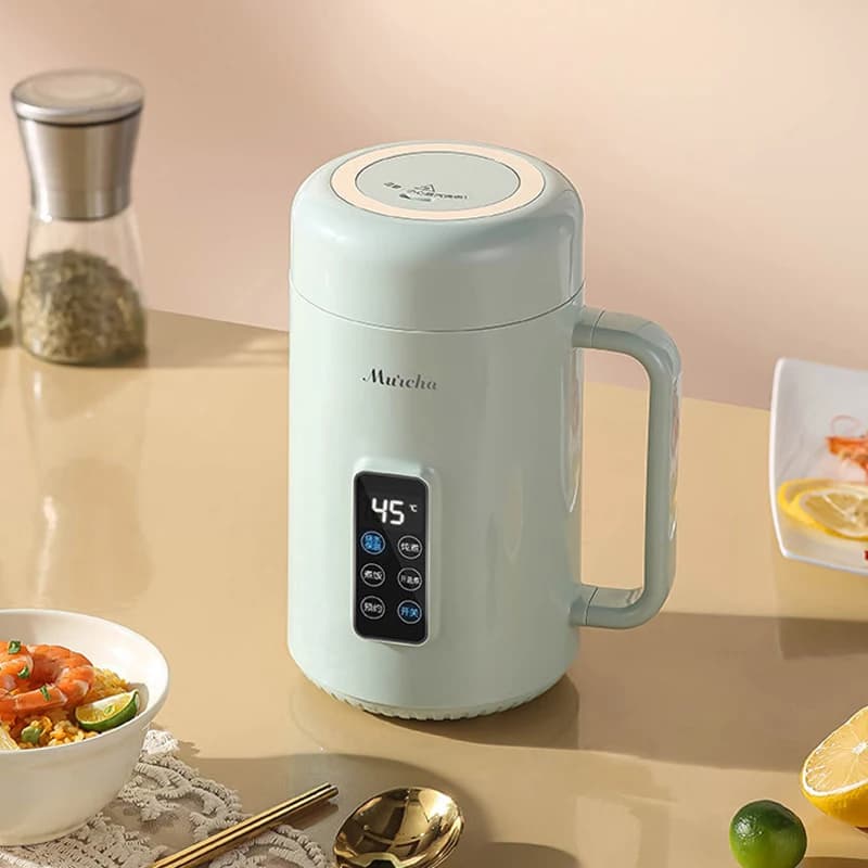 110V/220V Electric kettle stew pan slow cooker portable rice cooker stew Porridge soup travel heating cup 1000ml