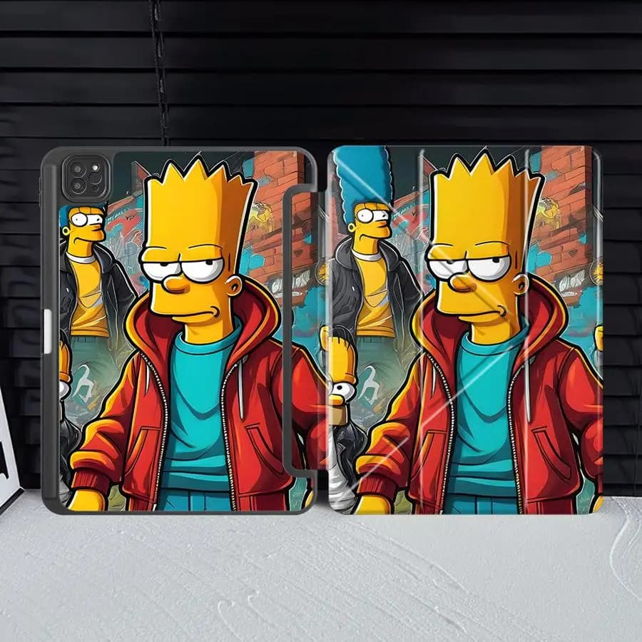 Custodia per Tablet per iPad Pro 2025 Air 4 5 M3 M2 1 2 M4 11 pollici Mini 6 7 Pro 11a 10a 9a 8a 7a 12.9 pollici con Supporto e Design Cartoon Accattivante