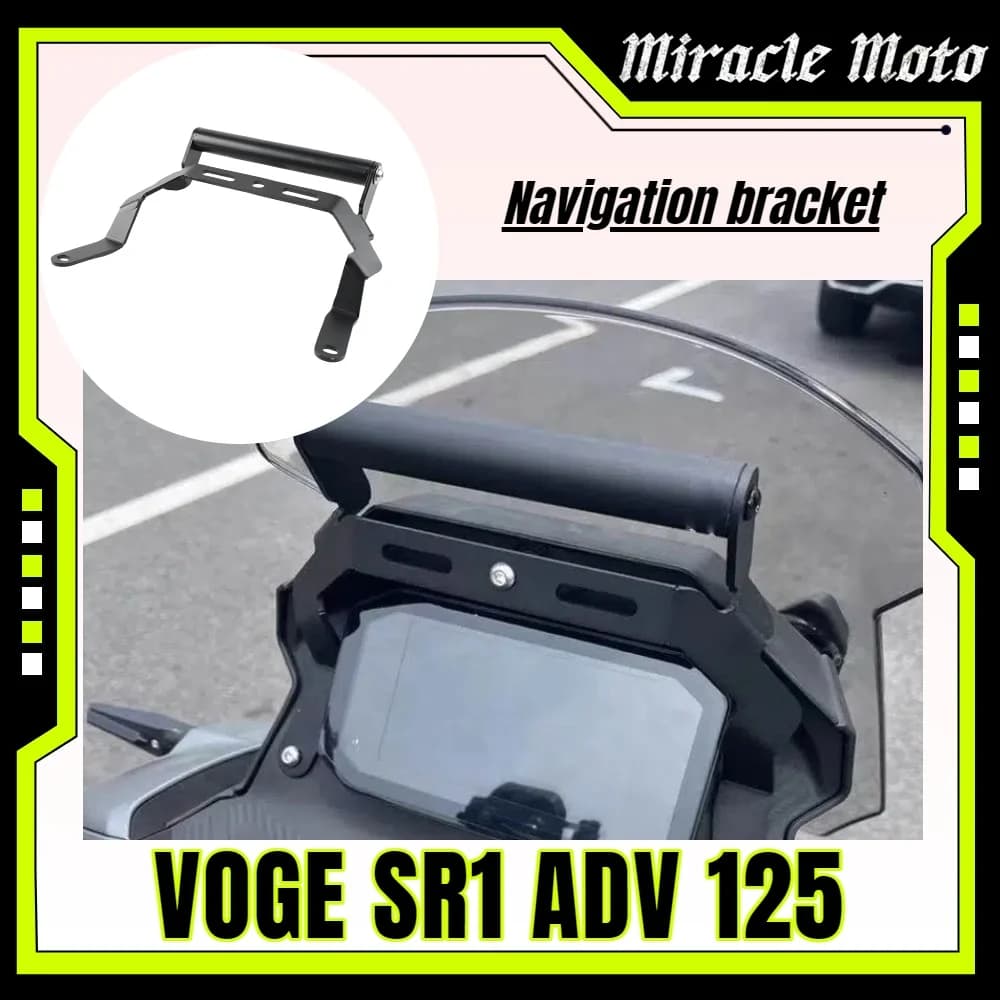 Per VOGE SR1 ADV 125 Moto Manubrio Estensione Navigazione GPS Supporto Traversa Supporto Del Basamento Del Telefono Staffa Anti Vibrazione