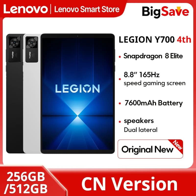 Lenovo Legion Y700 4th Gaming Tablet Versione CN originale Snapdragon 8 Elite Display 3K 165Hz da 8,8 pollici 7600mAh Android 15 Pad PC