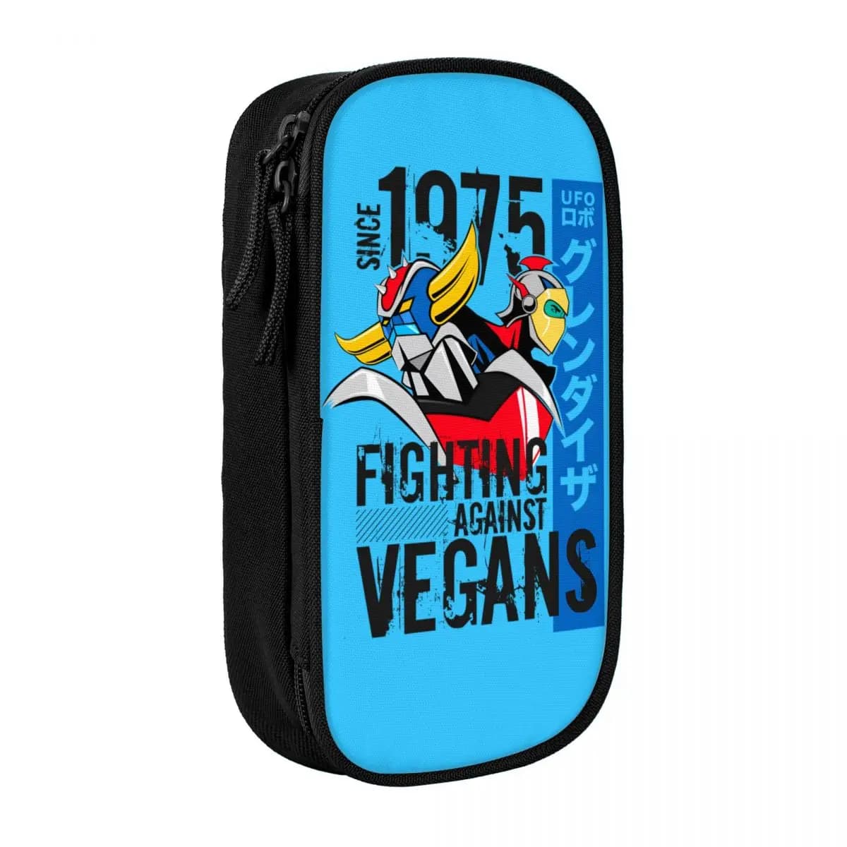 Astucci per matite vegani Grendizer a colori personalizzati per ragazze Ragazzi Grande spazio di archiviazione Goldorak UFO Robot Pen Box Bag Accessori scolastici