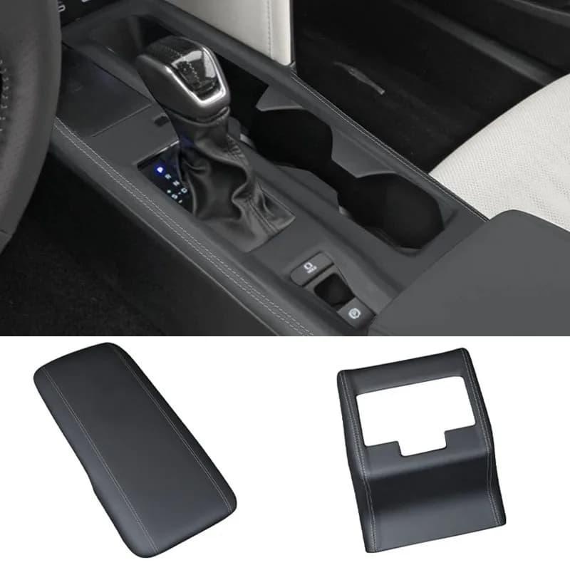 Tappetino di protezione del pannello della tazza dell'acqua della console centrale in pelle microfibra adatto per Toyota Camry 9th Gen 2024 2025 2026