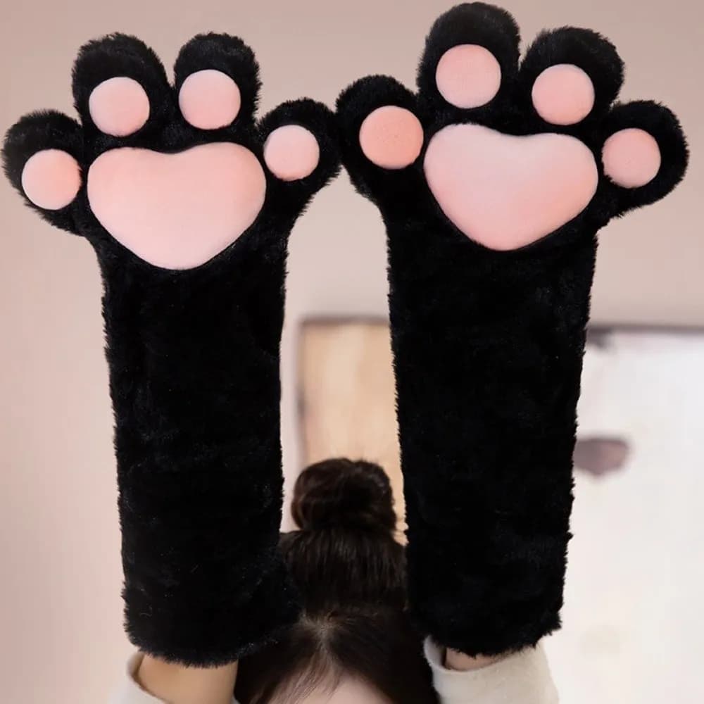 Guanti da Cosplay a Forma di Zampa di Gatto, Caldi e Pelosi, Accessori per Travestimenti, Guanti a Zampa di Gatto Spessi