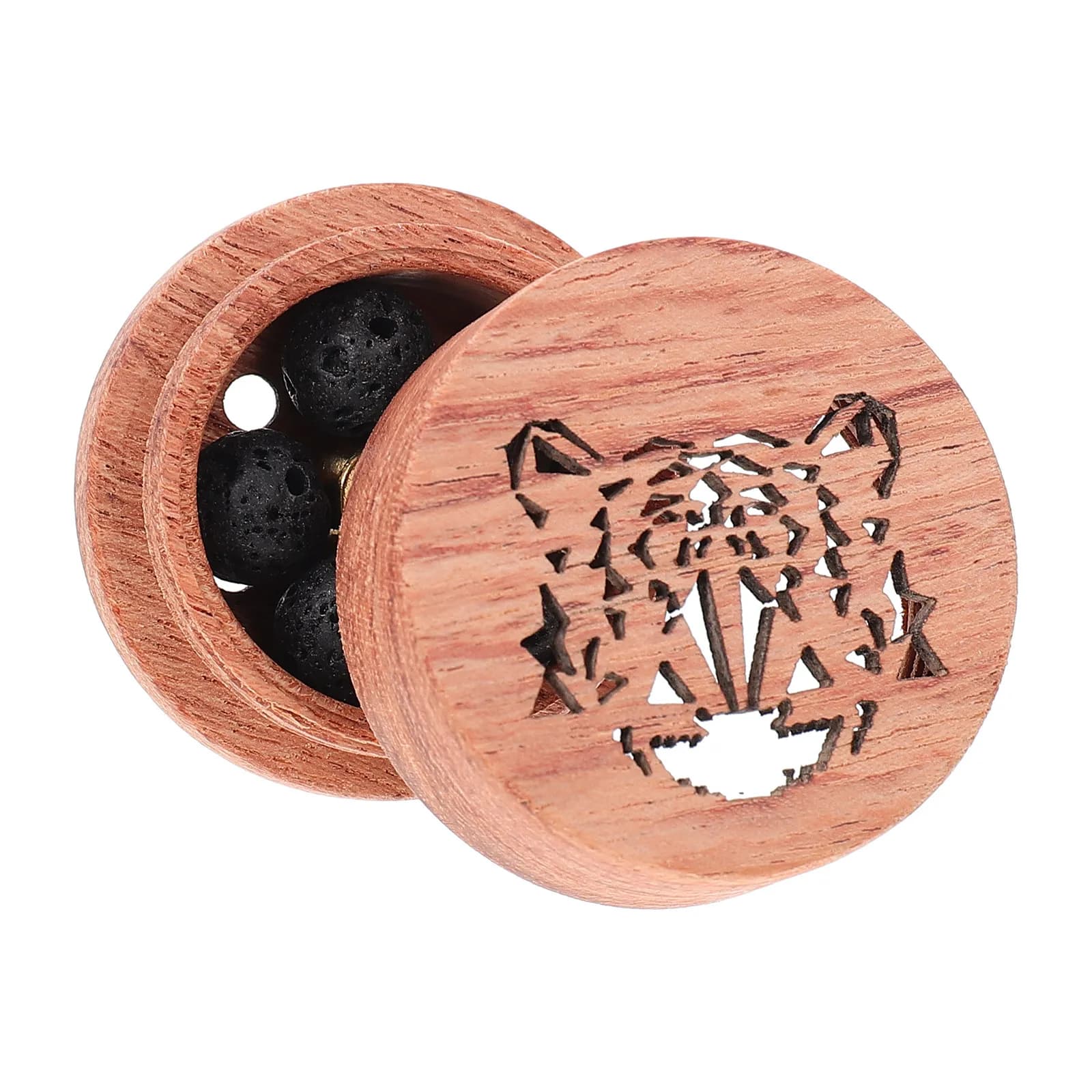 Diffusore di Aromi per Auto in Legno, Elegante Purificatore d'Aria per Veicoli, Diffusore di Oli Essenziali, Decorazione in Legno per la Casa