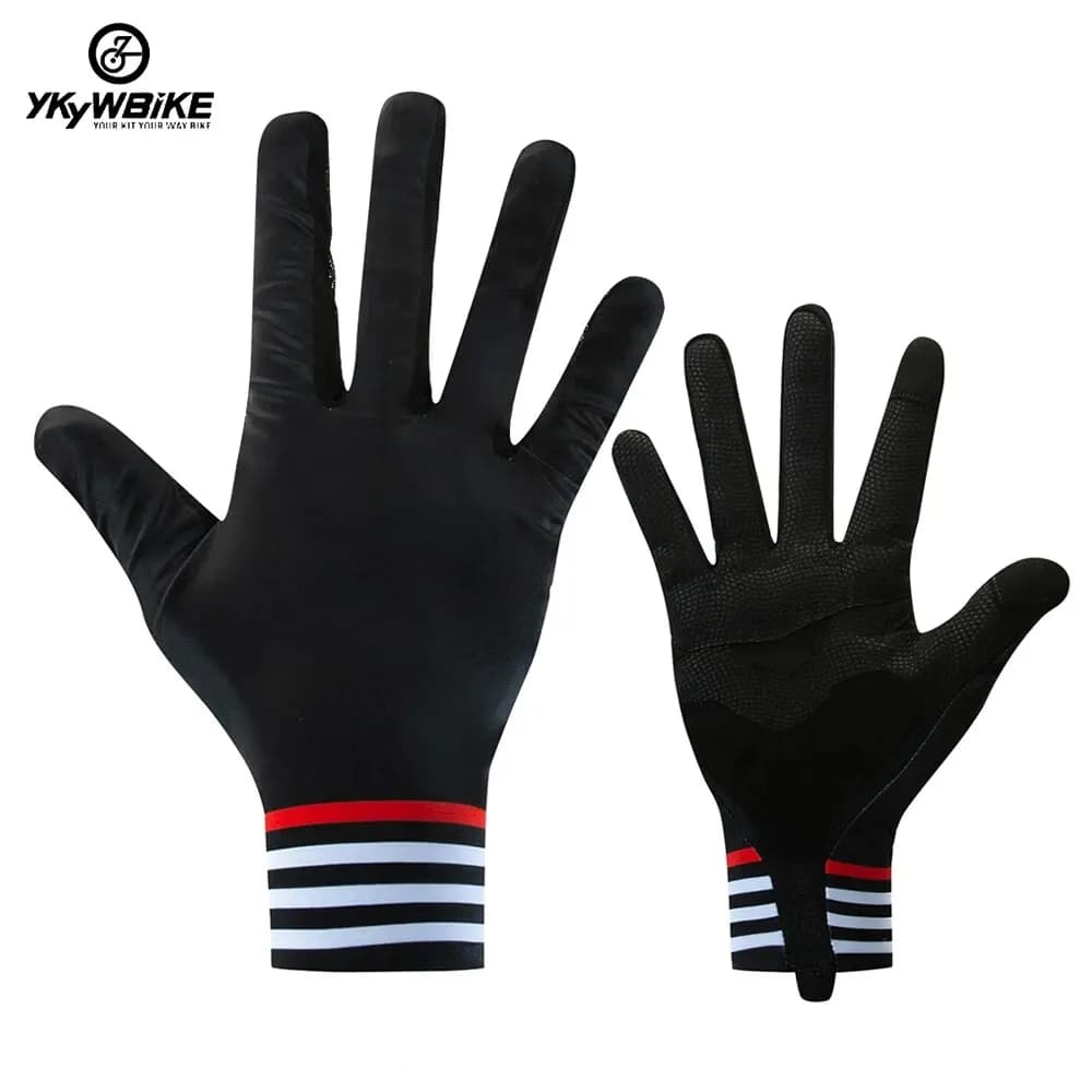 Ykywbike guanti da ciclismo Full Finger sport pesca guanti Touchscreen equitazione MTB Bike guanti da bicicletta guanto lungo da bici da strada