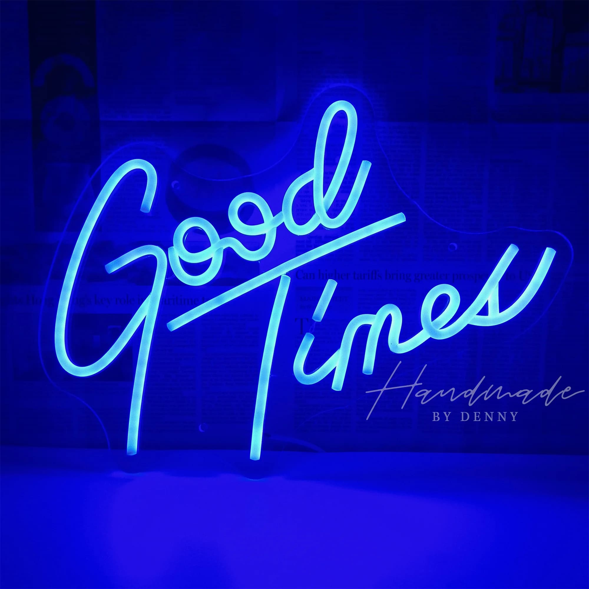 Insegna al neon LED "Good Times" - Decorazione da parete per casa, bar, matrimoni, caffè e feste, alimentata tramite USB