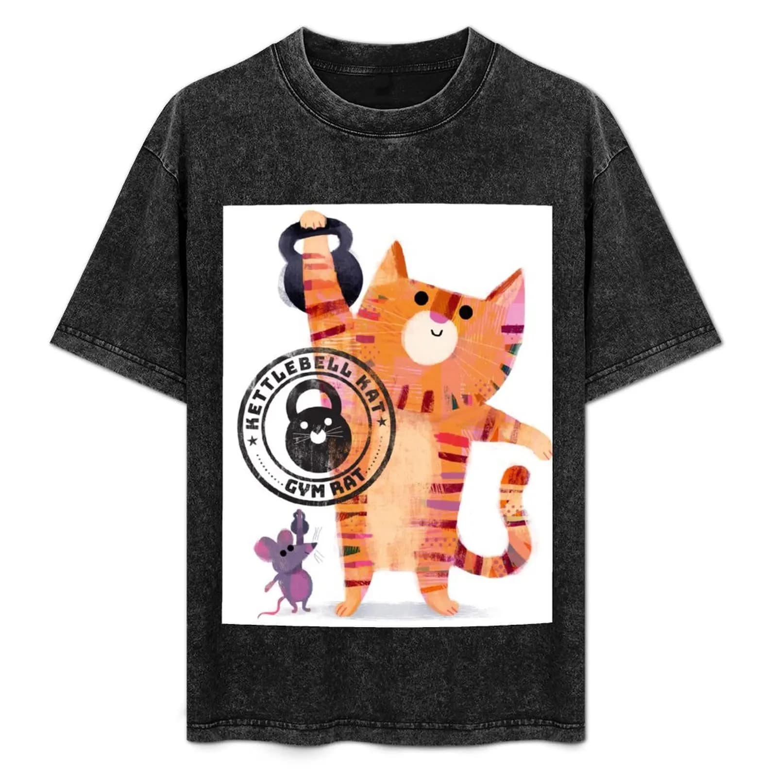 T-shirt Kettlebell Kats, taglia grande, non restringibile