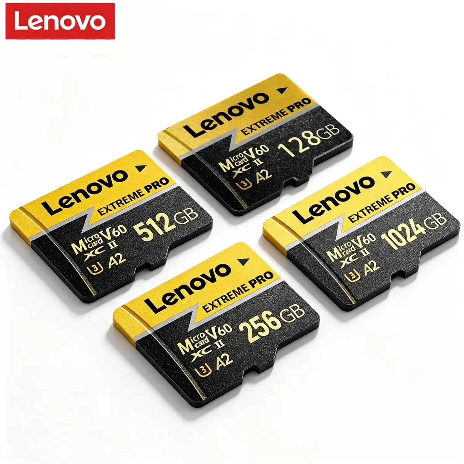 Lenovo 128GB High Speed Memory Card V60 U3 Flash Card Micro SD Card For GoPro Action Camera Drone 4K Full HD Performance TF Card
