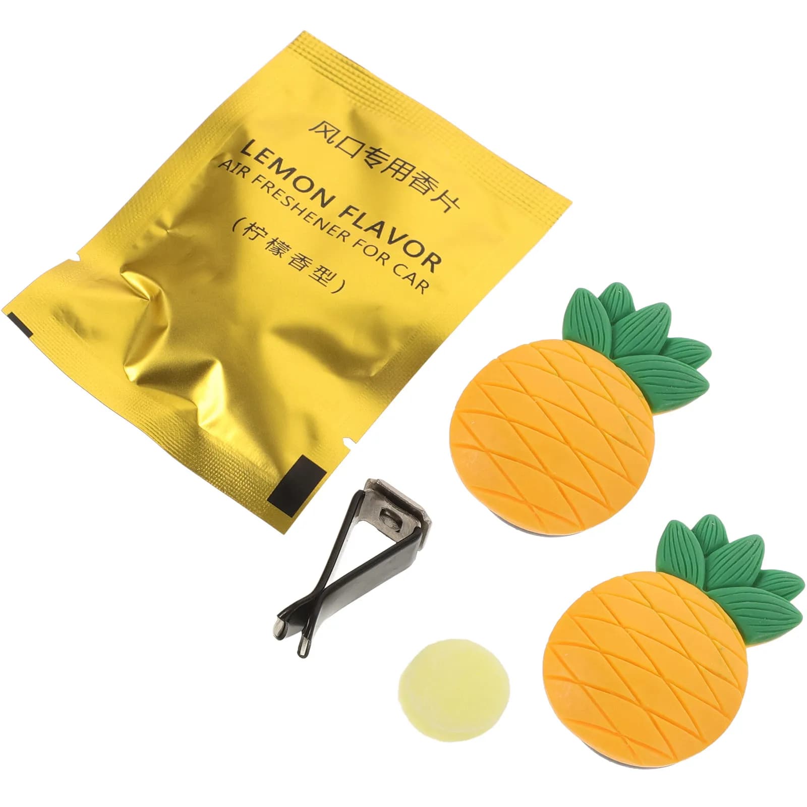 2 Deodorant Parts for 3D Cars in Fruit and Vegetable Shape, Ventilation Bushing Clips, Car Accessories and Kawaii, Interior Decoration, Cartoons Diffuser