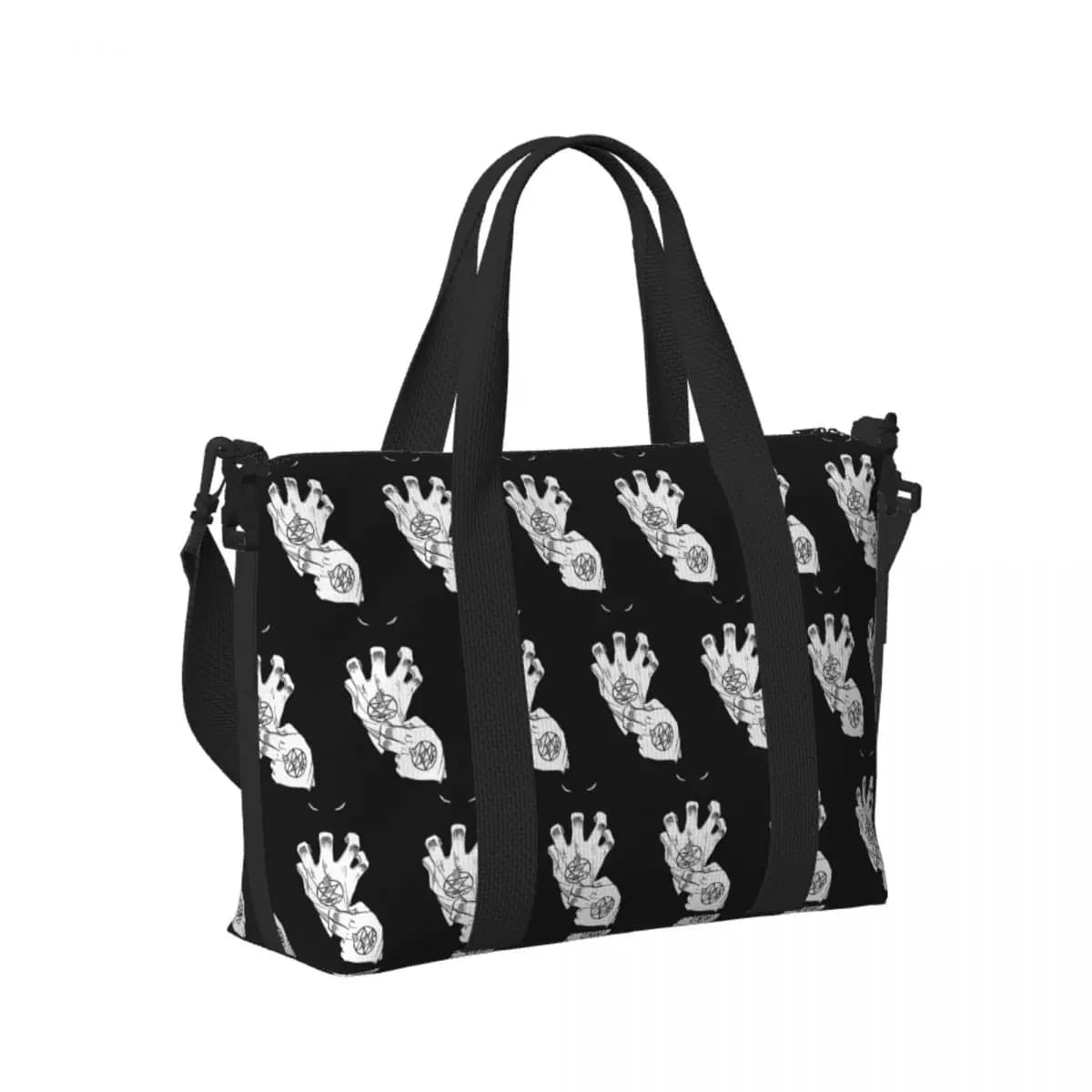 Full Metal Alchemist Roy Mustang Angry with Gloves Beach Travel bag Gym Tote bags Yoga Shoulder bag Shopping Bag