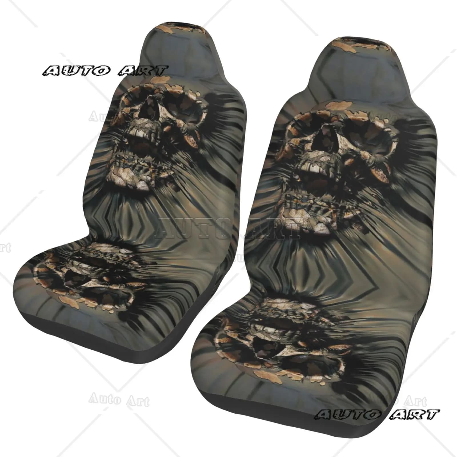 Skeleton Breakthrough Automotive Parts Seat Cover Car Seat Cover 2 Pieces Suitable for Any Car Seat Protective Cover