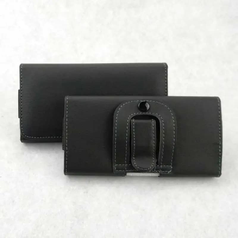 Vertical Horizontal Case Waist Carrying Pouch with Belt Clip Loops Men Casual Outdoor PU Leather Mobile Phone Holster Case