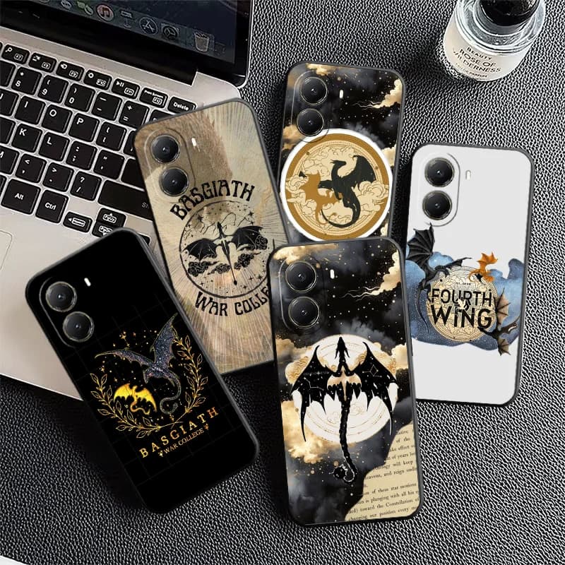 F-Fourth W-Wing Dragon Soft Phone Case for Xiaomi Poco X5 X6 X7 X8 Pro Max X3 F7 F8 Ultra M8 M7 M6 M5 Redmi 15 15C 14C 13C 12C X