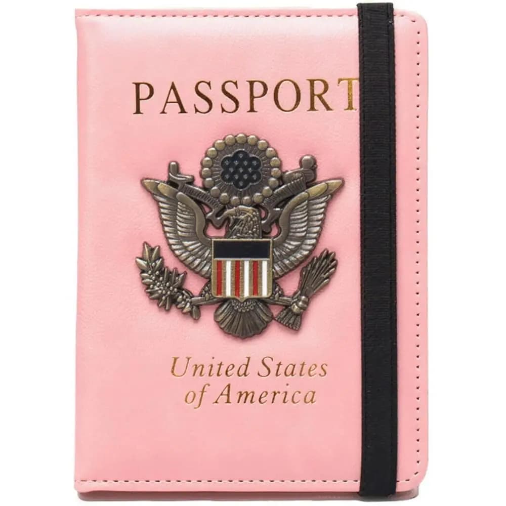 Porta Passaporto RFID per Viaggi, Custodia in Pelle con Blocco RFID, Portafoglio Sottile e Resistente per Uomo e Donna