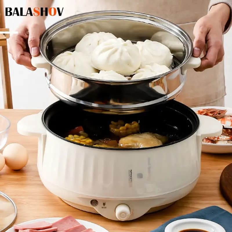 220V Multi Cookers single/double layer electric pot 1-2 persons non-stick pot for domestic use hot pot cook kitchen appliances