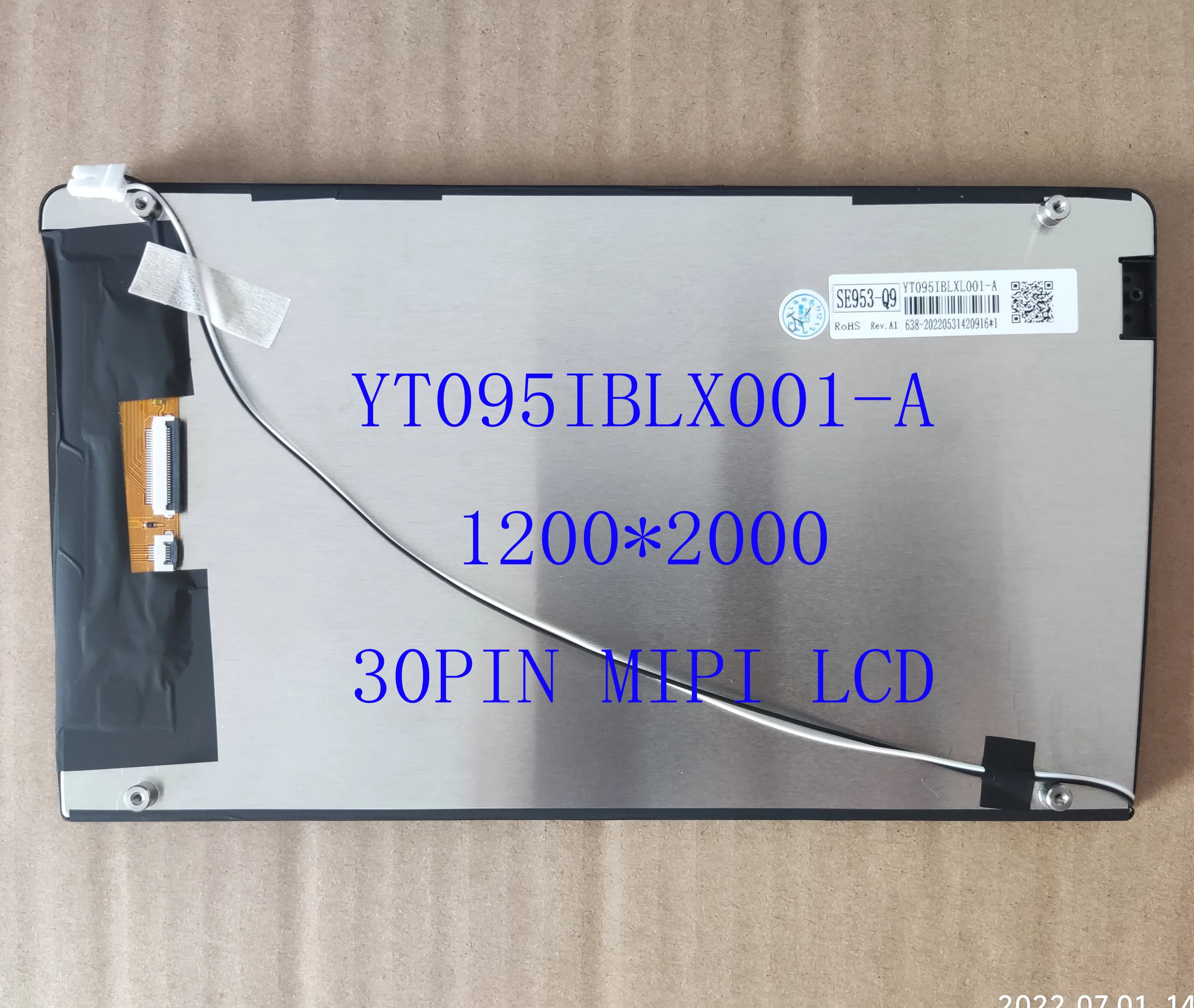 Schermo LCD QLED da 9,5 pollici YT095IBLXL001 002 003 AB 30Pin IPS 2K 1200*2000 con sensore tattile digitalizzatore per Teyes Radio