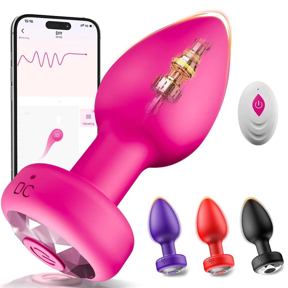 APP Butt Plug anal vibrator for gay remote control dildo vibration masturbation adult sex toy for couples prostate massager