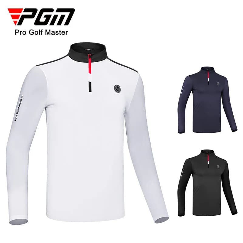 PGM abbigliamento da Golf da uomo Summer Ice Silk Sunscreen Sports Top camicie da uomo Casual t-shirt a maniche lunghe Golf Sportswear YF589