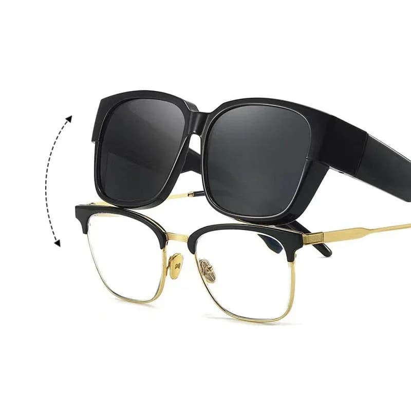 New Fashion Polarized Sunglasses Cups Myopia View Glasses Men and Women's Portable Vintage Fishing Guide Glasses