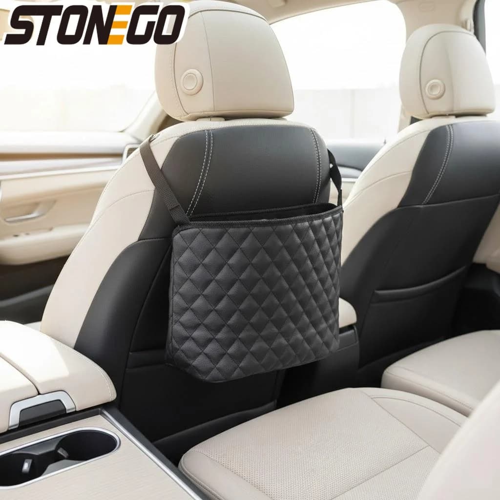 Organizer per Sedile Posteriore Auto, Borsa Portaoggetti Sospesa, Accessori per Interni Auto