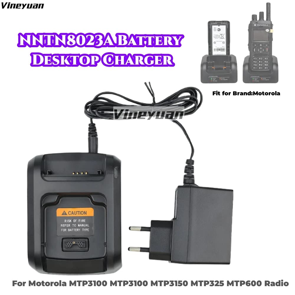 Caricabatterie NNTN8234A per radio Motorola MTP3000 MTP3100 MTP3150 MTP3250 MTP3550 MTP6500 MTP6650 MXP600 - Caricatore da tavolo