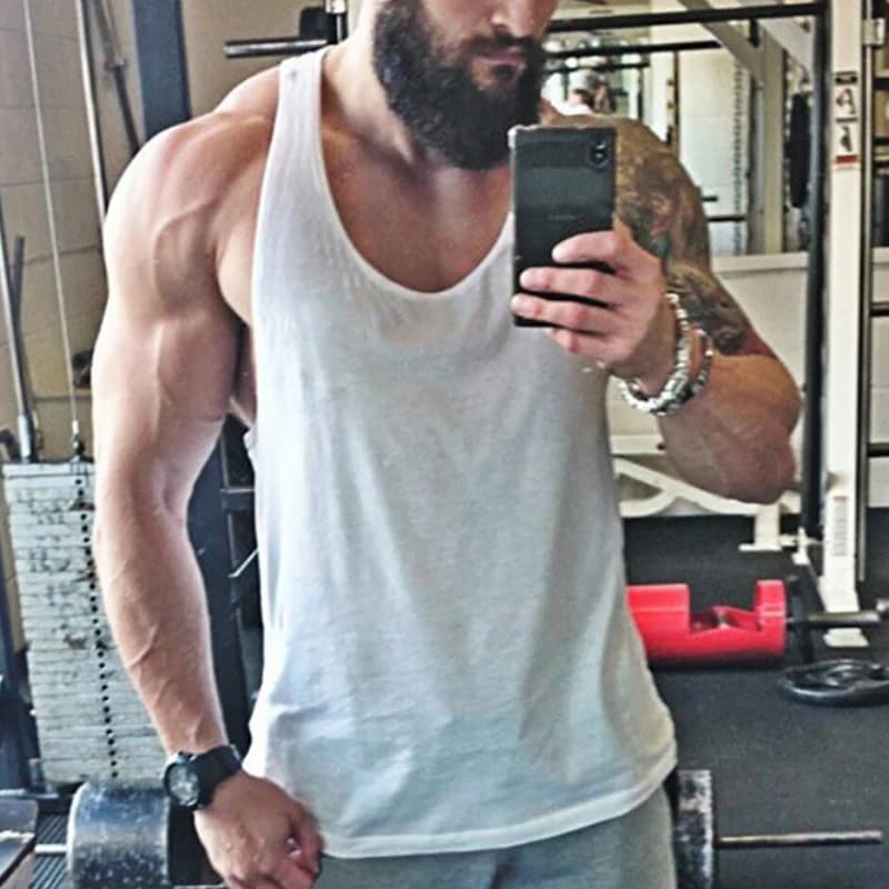 Plain Summer Cotton Breathable Clothing Mens Bodybuilding Muscle Tank Tops Sleeveless Shirts Gym Fitness Workout Y-back Vests