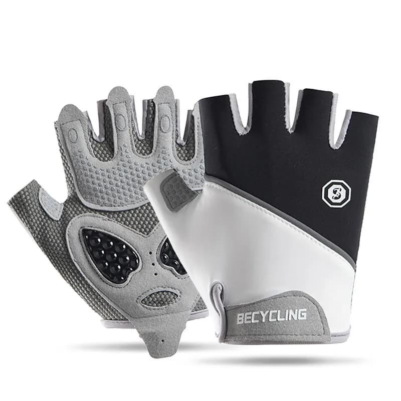 Fitness Gloves for Motorcycle Gym half-tip Road Mountain Gel Bearing Anti-slip Gel Lifting Weights Bike Gloves Shock Absorbent