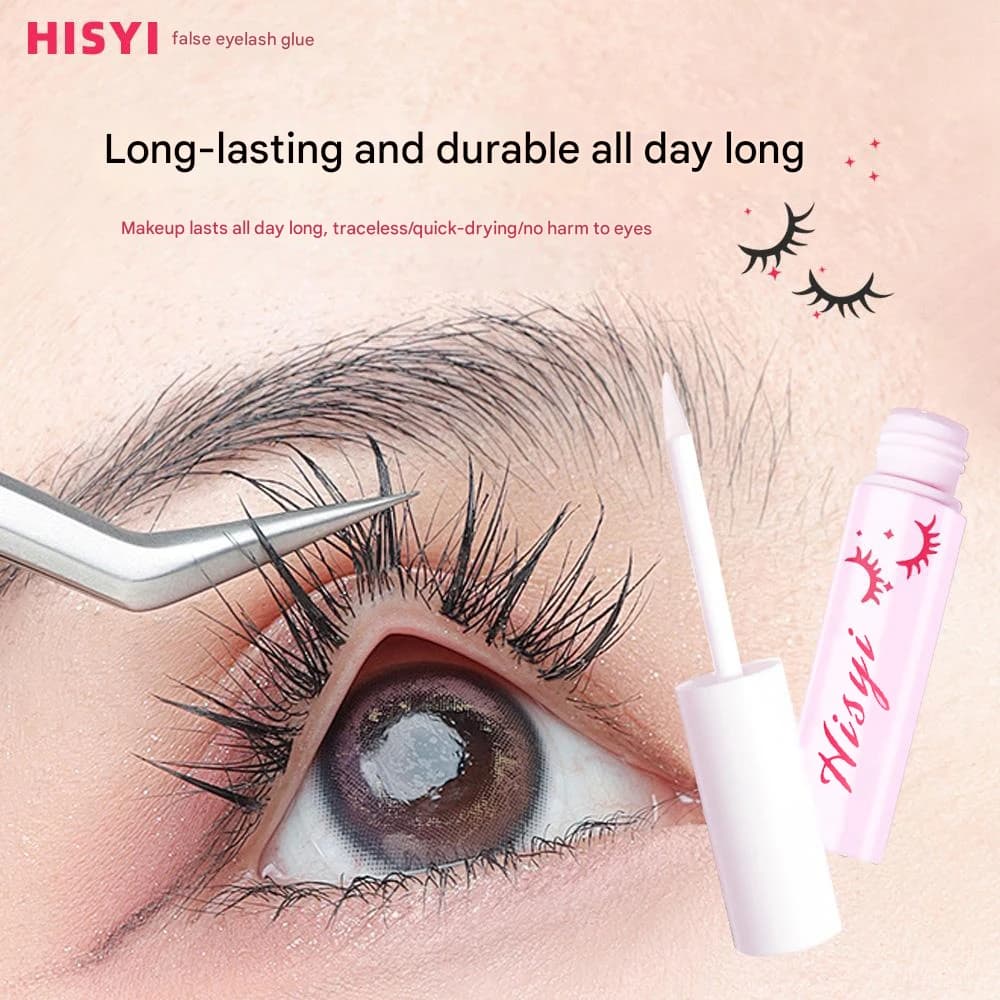 HISYI Professional glue for quick drying eyelashes Extended false eyelashes Long-lasting waterproof beauty adhesive makeup tools Eyelashes