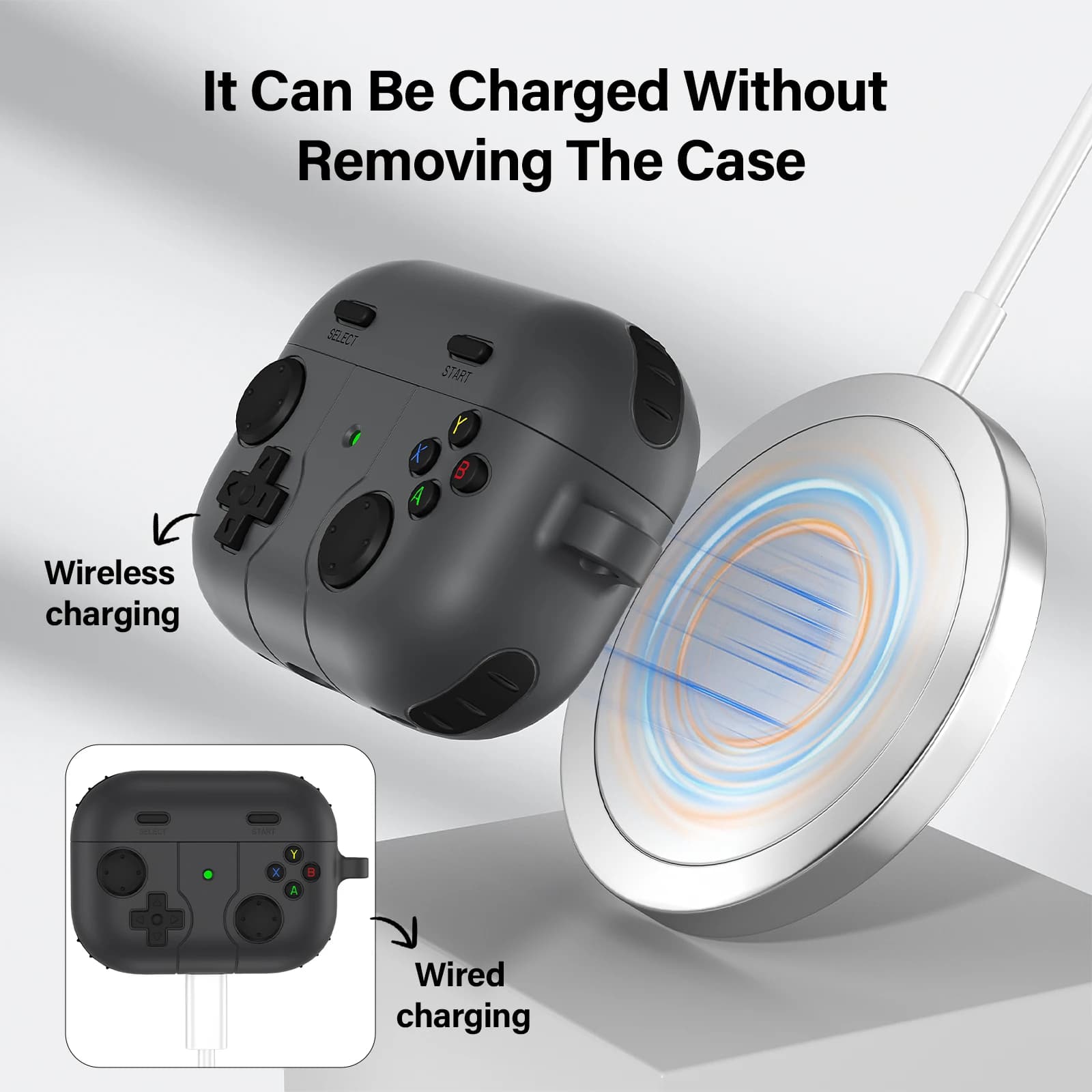 Airpods 4, Airpods Pro, cute 3D gamepad-shaped silicone case for Airpods 3, Airpods Pro 2