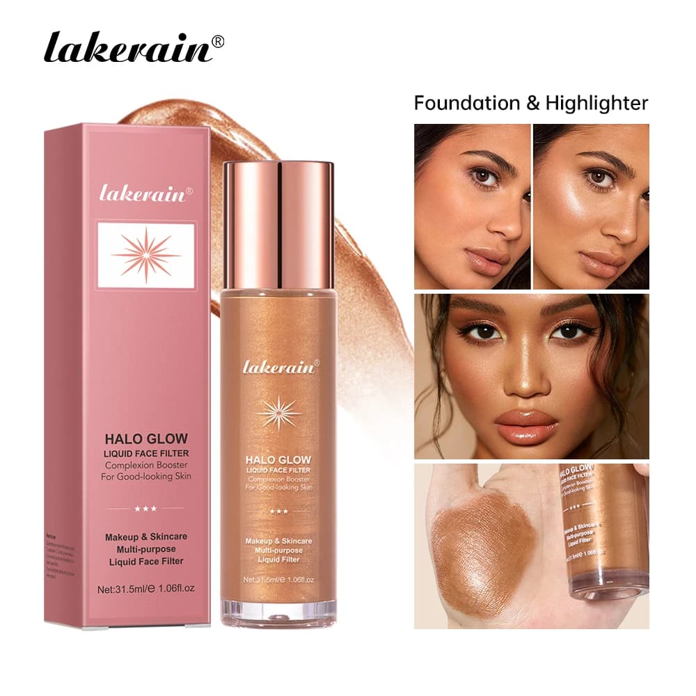 2 IN 1 Cura della pelle e primer Evidenziatore liquido Contorno viso Idratante Schiarente Tono della pelle Bronzer Glow Corpo Trucco viso