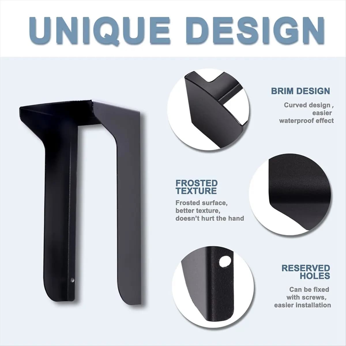 [TOP SALE] Doorbell Rain Cover Anti-Theft Doorbell Door Bracket Non-Drilling Mounting Bracket for Video Doorbell Cover Bracket