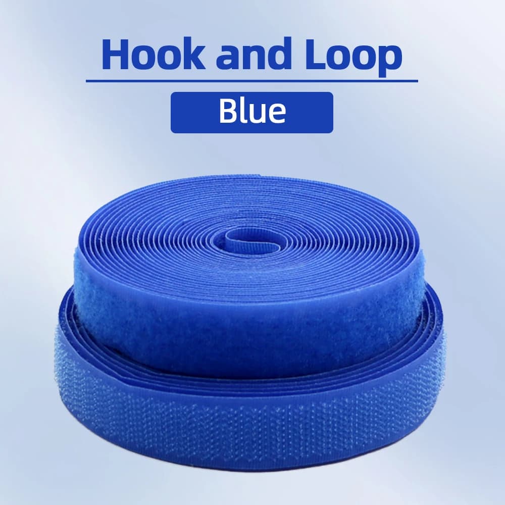 5 metri/paia 20mm blu Non adesivo gancio e anello di fissaggio nastro cucito-sui ganci adesivo nastro magico fai da te/senza colla