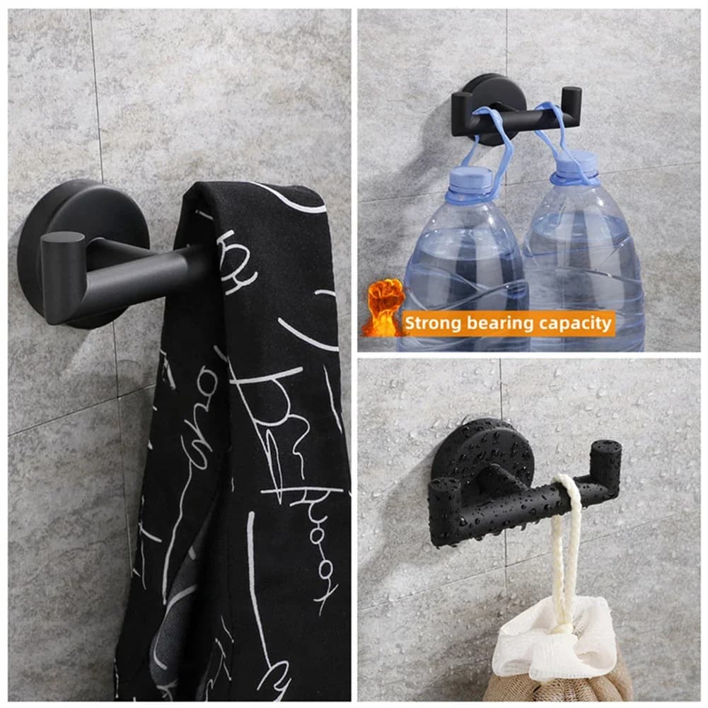 Supporto per gancio per accappatoio in acciaio inossidabile con finitura in nichel spazzolato, design moderno, gancio da parete per carta igienica per Baseroom