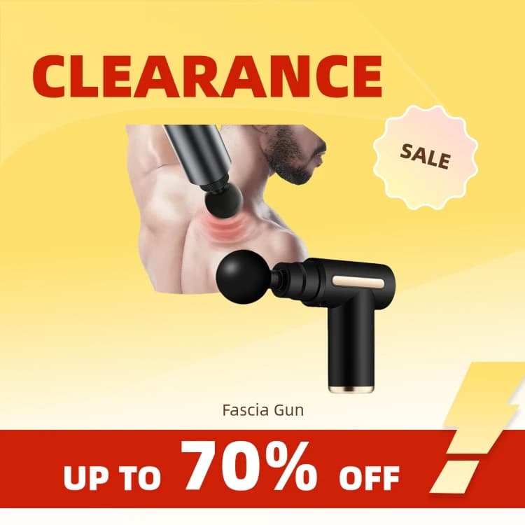 Clearance_Strumento massaggiatore pistola fascia multifunzionale massaggio muscolare portatile rilassamento pistola fascia vibrante elettrica_Contin