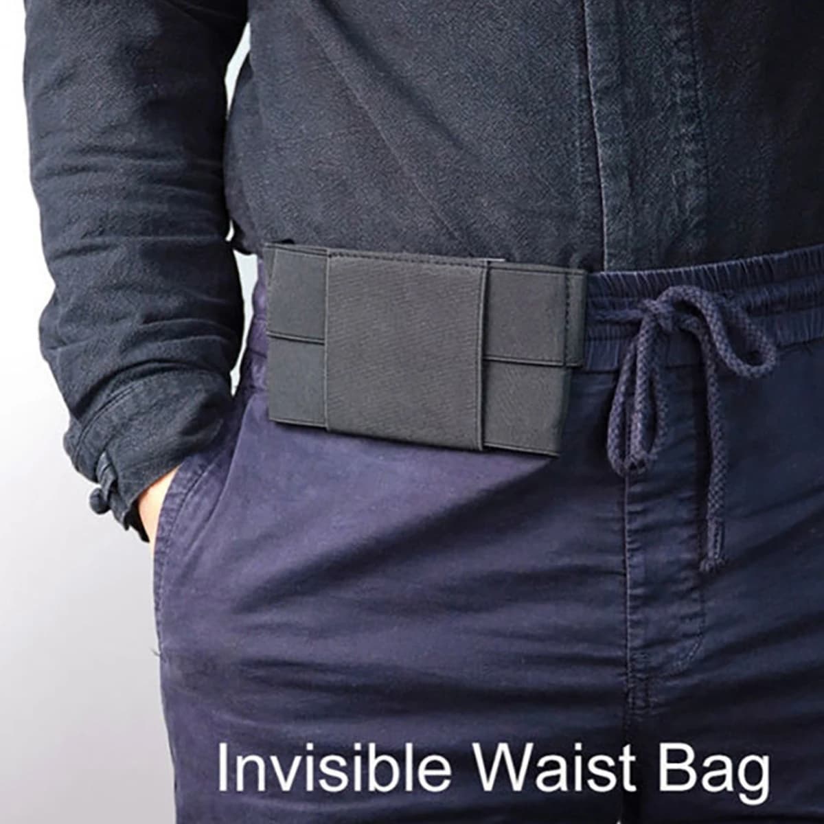 Outdoor Mini Invisible Running Waist Belt Invisible Belt With Elastic Pocket Adhering For Mobile Phone Organizer 5.5-7,5 Inch Camping