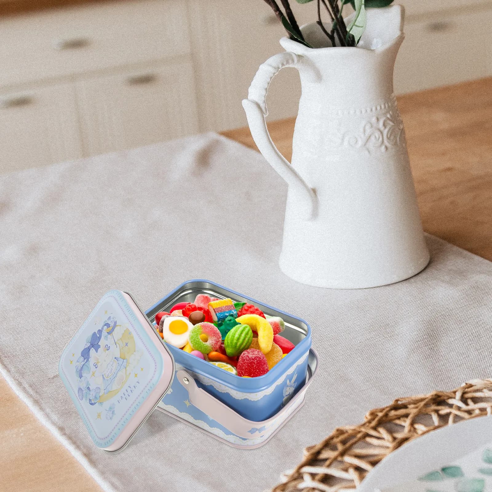 Tinplate Cookie Tin Biscuit Box Metal Containers Lids Festival Candy Storage Holiday Supplies Sweet Food Gift Ideas Packaging