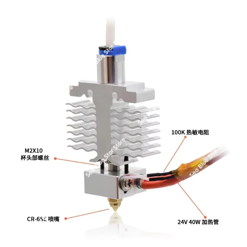 Kit ugelli interamente metallici aggiornato Stampante 3D 24V40W Ender-3 Neo/V2 Neo/Max Neo
