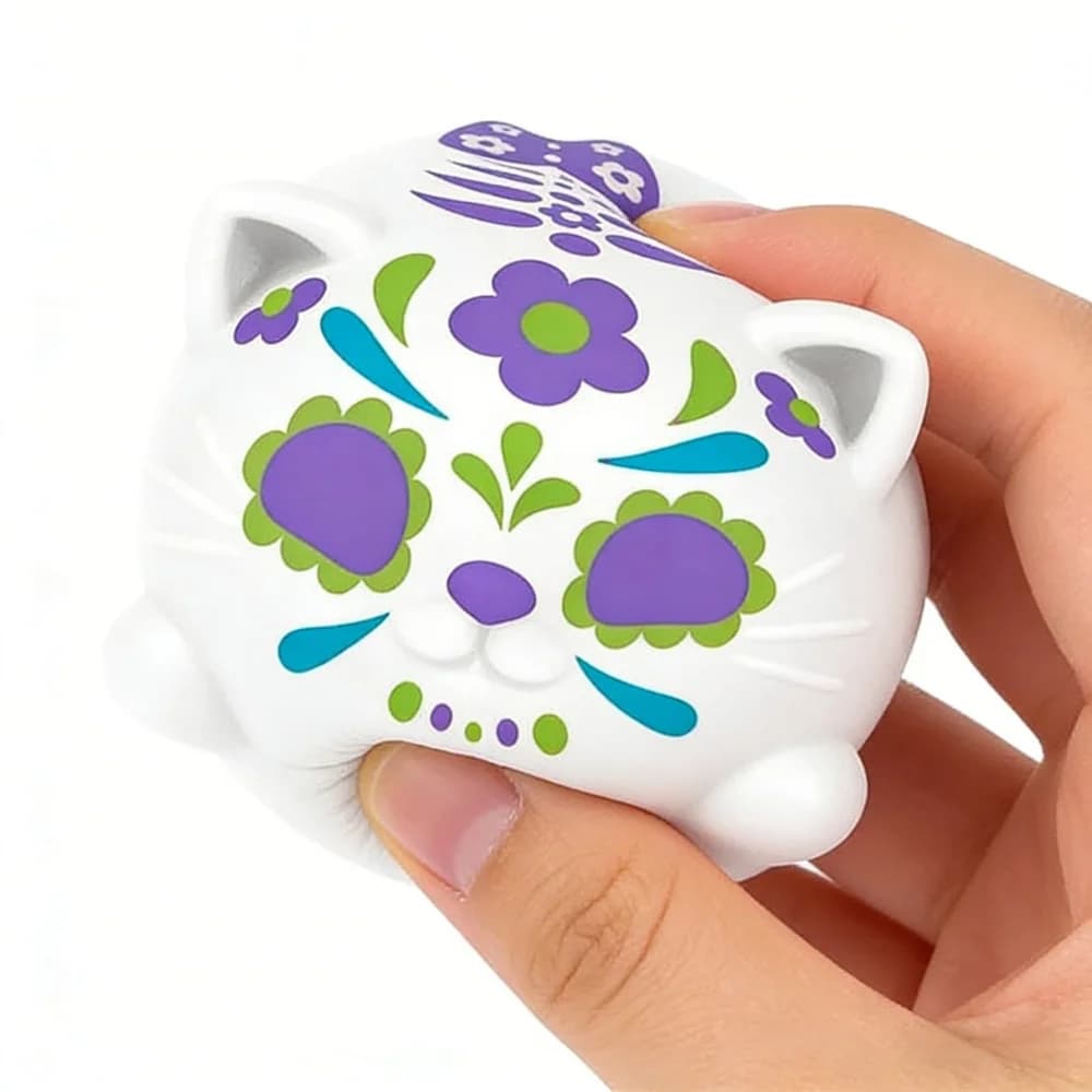2026 Sugar Skull Cats Schylling Buttery-Soft Feel Fidget Toy ASMR Sensory Anti stress relief toy Gifts