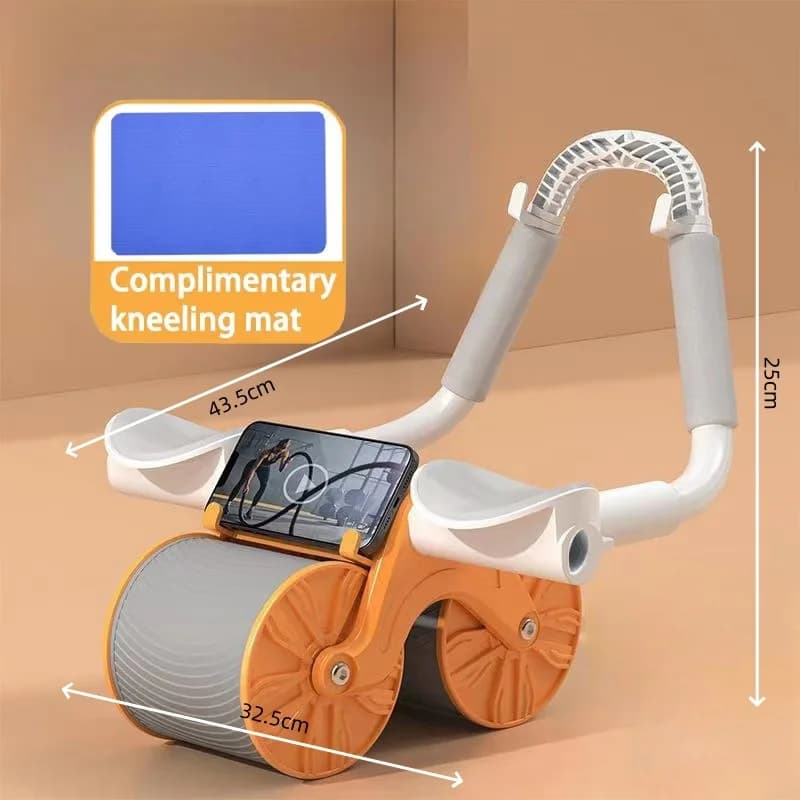 New Automatic Rebound Support Type Four-wheel Intelligent Display Abdominal Muscle Training Tool for Abdominal Muscle,Ab Rollers