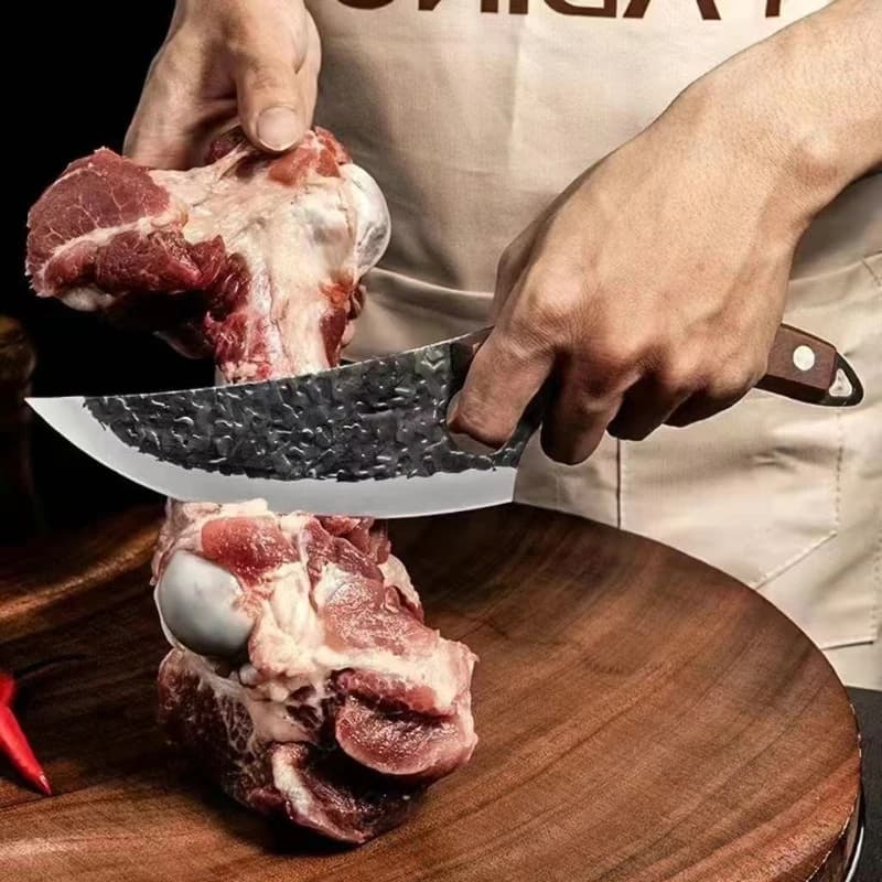 Coltello per disossare da 6 pollici Mannaia forgiata fatta a mano Coltelli da chef Coltello per disossare da cucina da macellaio Manico completo Coltelli da pesca Manico in legno